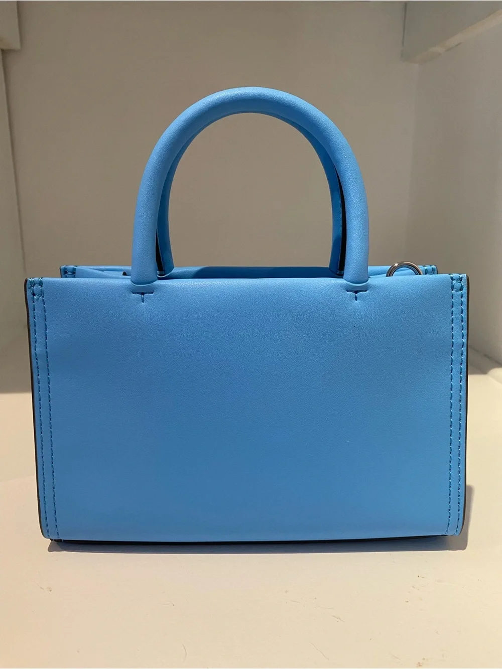 NWT Tory Burch Mini Ella Bio Tote Sky Blue Azure : Cross body Strap included
